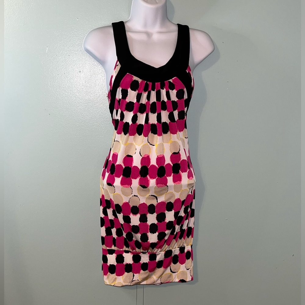Chesley Tunic Sleeveless Size L Multi Color Circles